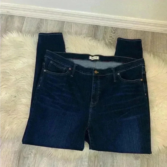 Madewell  9" Mid-Rise Skinny Jeans in Larkspur Wash: TENCEL™ sz 36t or 22 - Picture 5 of 11
